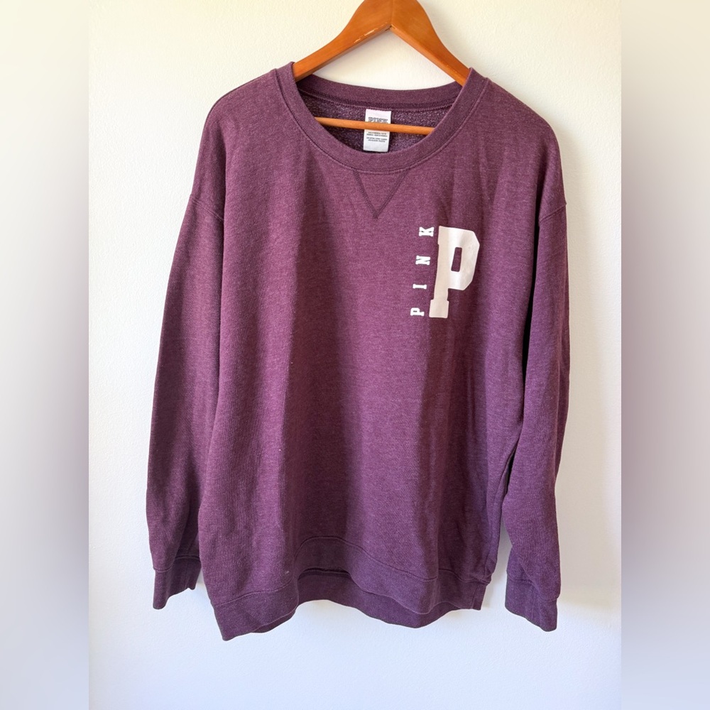 PINK Victoria's Secret Purple Crewneck Sweater